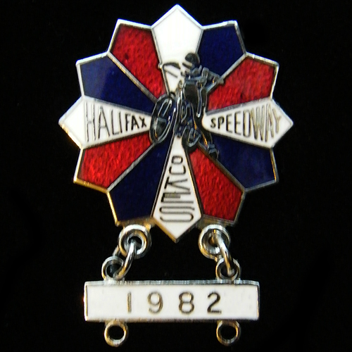 1982 Halifax Speedway Lapel Badge
