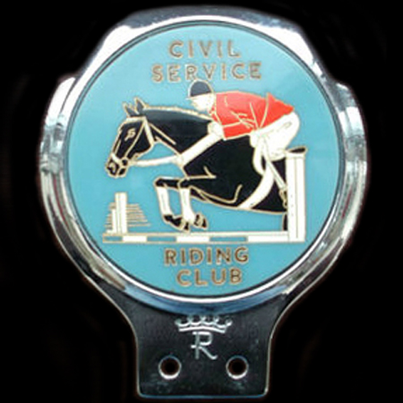 Civil Service Riding Club Car Badge
