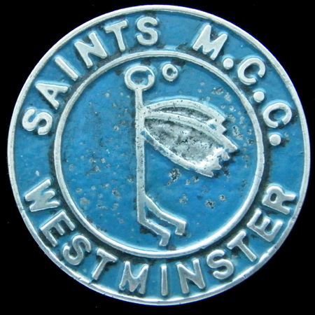 Saints Motor Cycle Club Westminster Car Badge