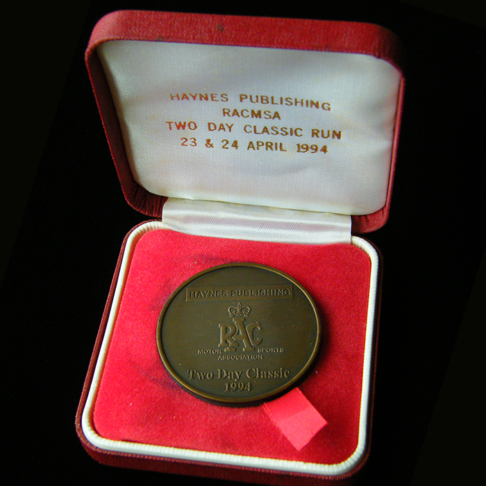 RAC Motor Sports Association Medallion 1994