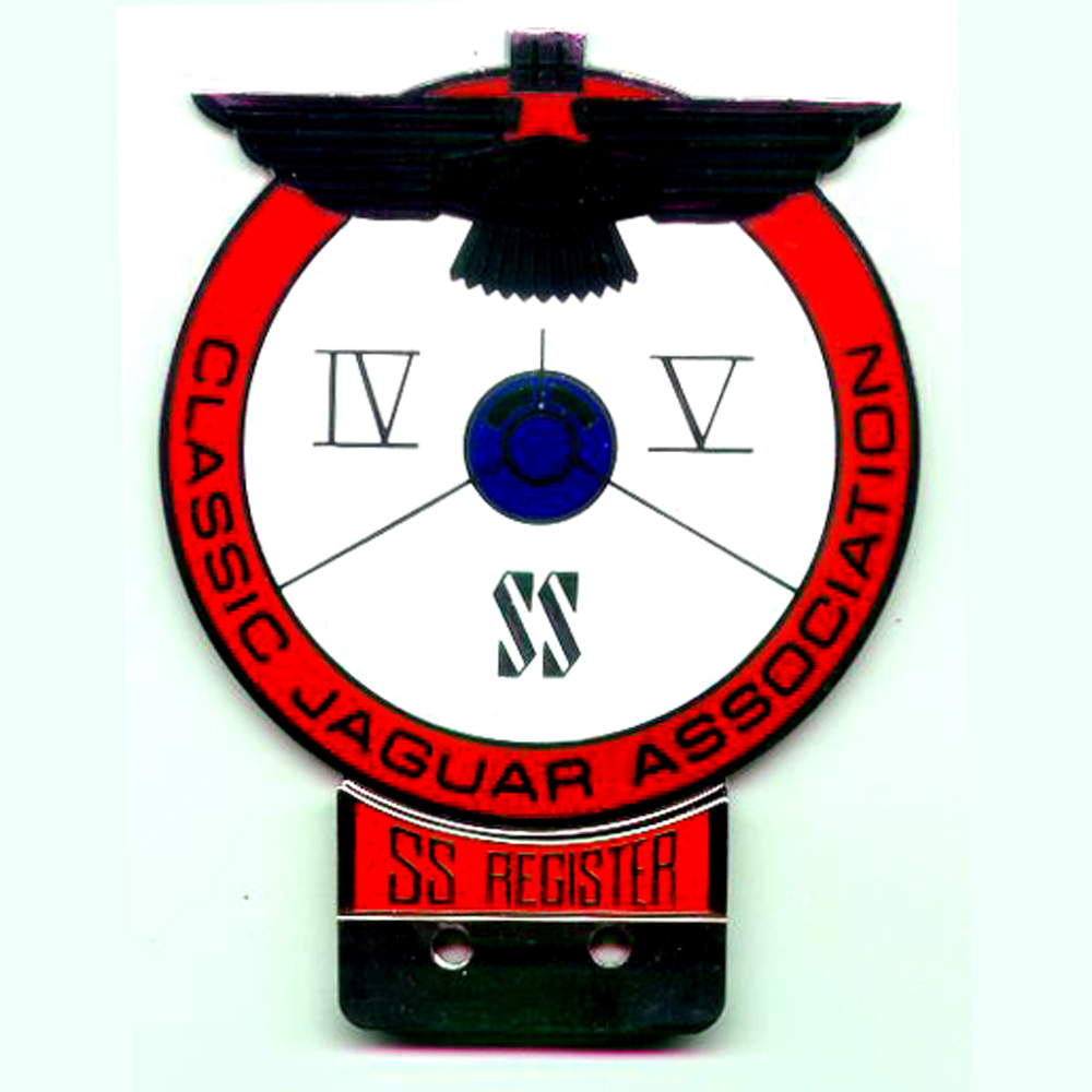 Classic Jaguar Association SS Register Car badge