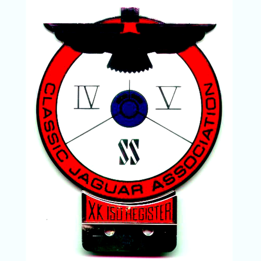 Classic Jaguar Association XK 150 Register Car badge