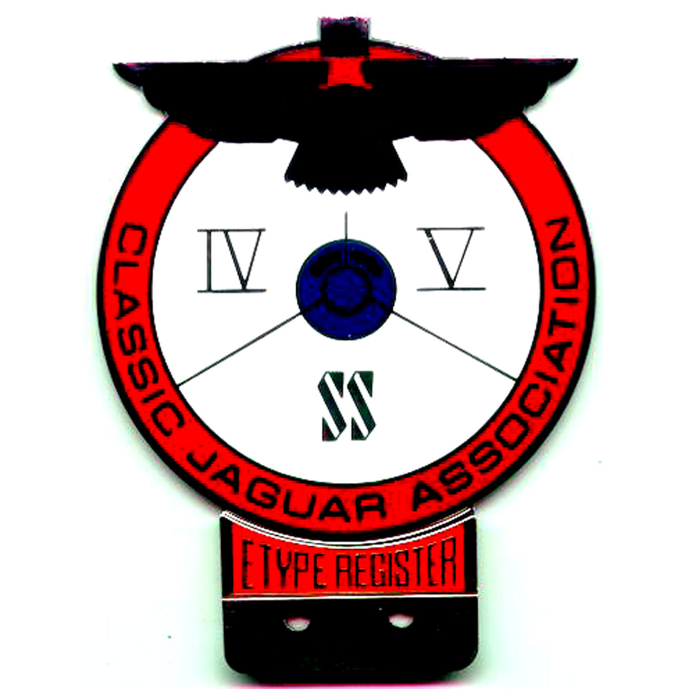 Classic Jaguar Association E Type Register Car badge
