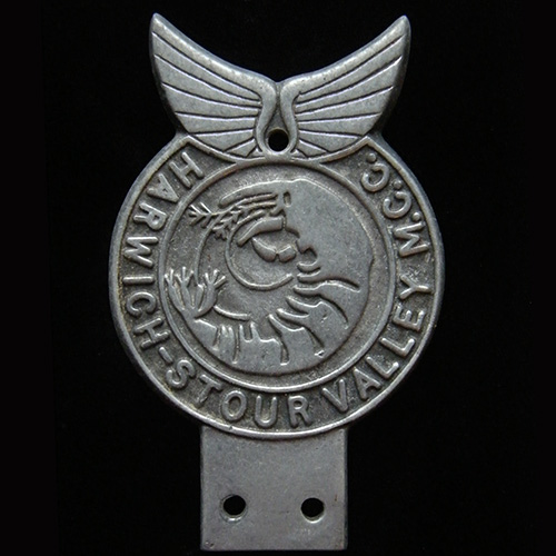 Harwich Stour Valley Motor Cycle Club Car Badge