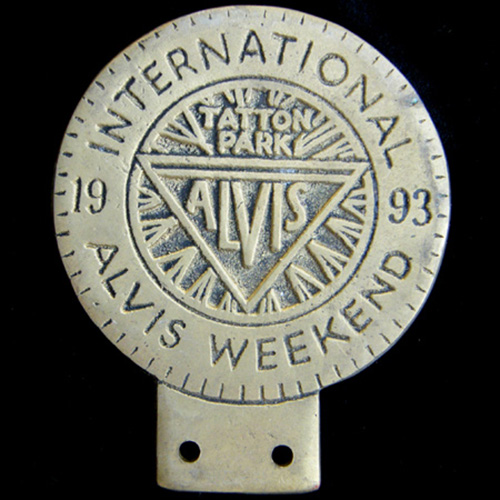 Alvis International Weekend Car Badge