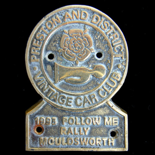 Preston and District Vintage Car Club badge