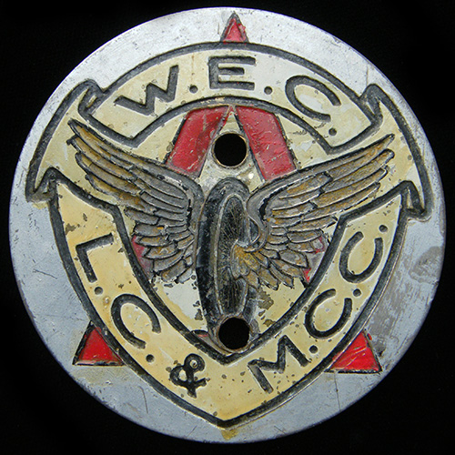 Weyburn Motor Cycle & Light Car Club badge