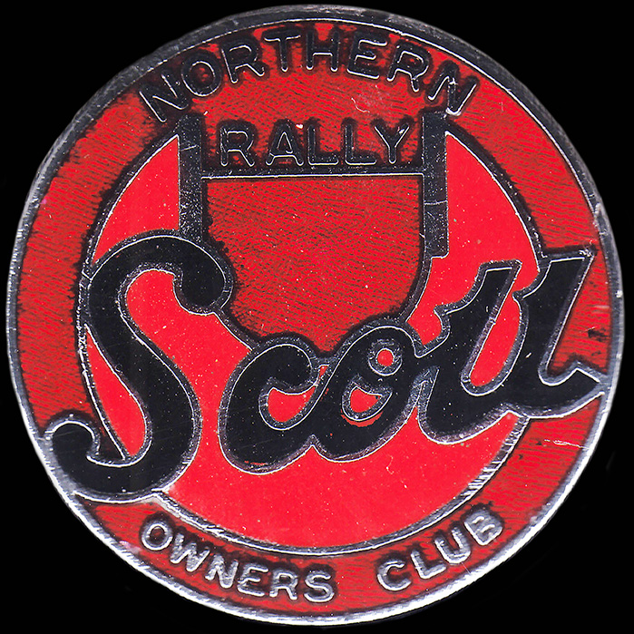 Scott Owners Club Northen Rally lapel badge
