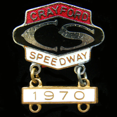 Crayford Speedway lapel badge 