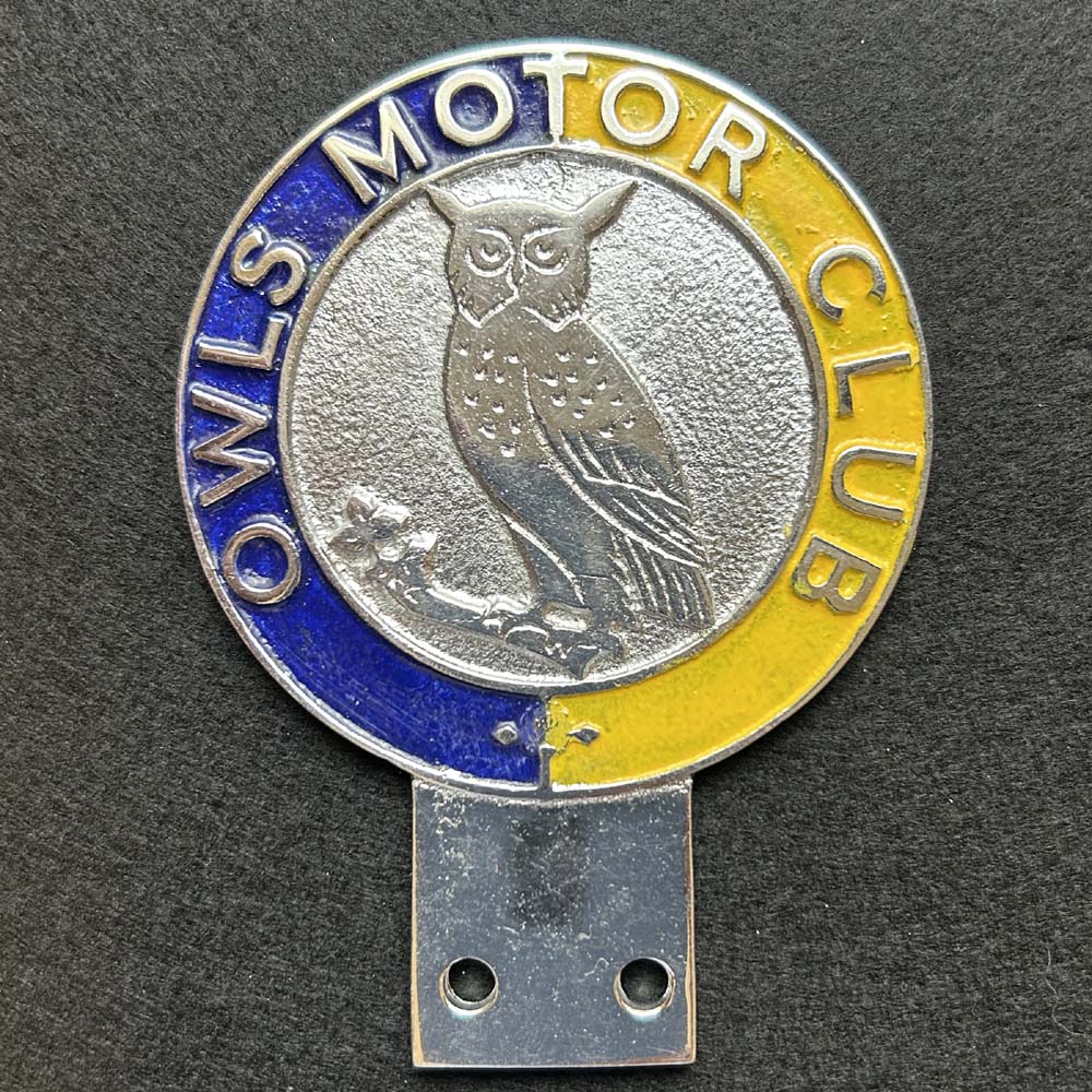 Owls Motor Club Car Badge