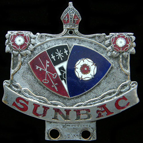 Sutton Coldfield & North Birmingham Automobile Club Car Badge