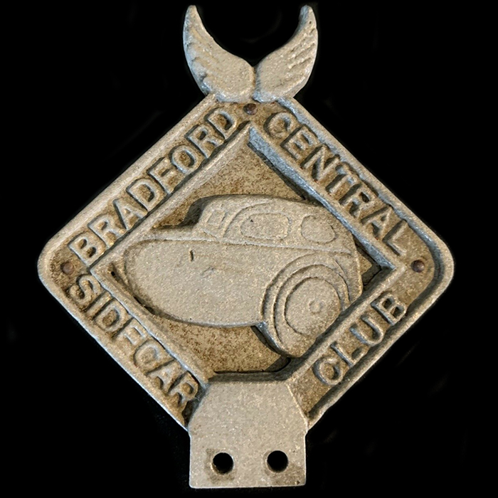 Bradford Central Sidecar Club car badge
