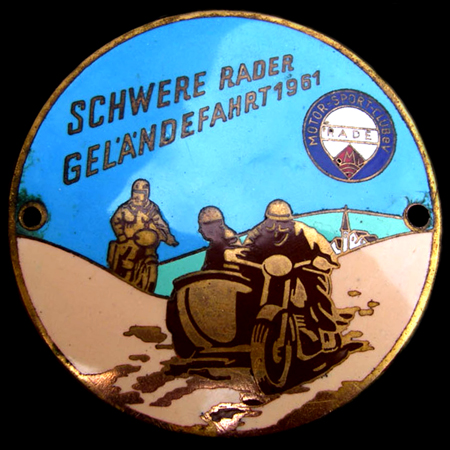 Schwere Rader car badge