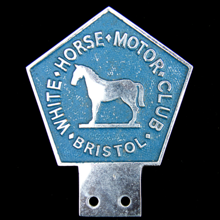 White Horse Motor Club Bristol  Car Badge