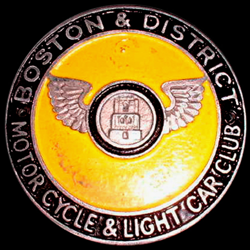 Boston & District Motor Cycle & Light Car Club Car Badge