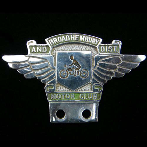Broadhembury and Dist Motor ClubCar Badge 1