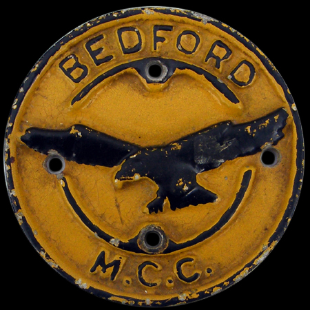 Bedford Motor Cycle Club Car Badge