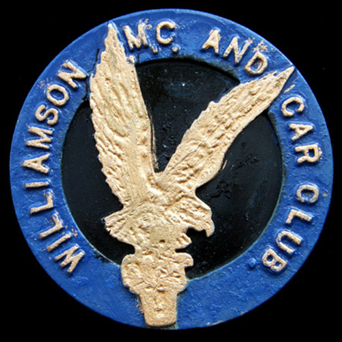 Williamson Motor Cycle and Car Club Car Badge