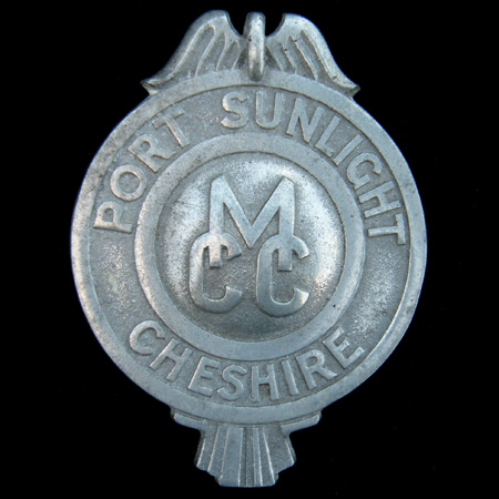 Port Sunlight Motor Cycle Club Cheshire Car Badge