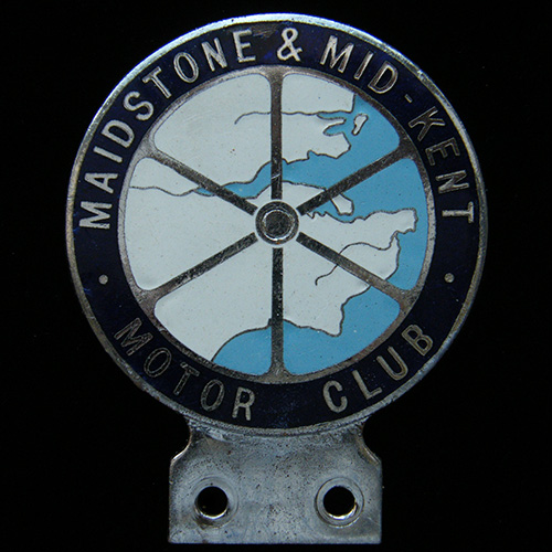 Maidstone & Mid-Kent Motor Club Car Badge