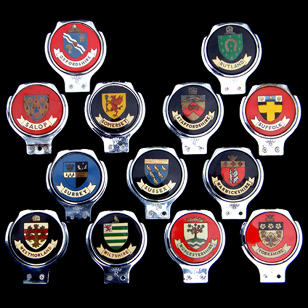 Welsh Renamel County Badges