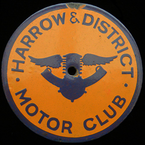 Harrow & District Motor Club Car Badge