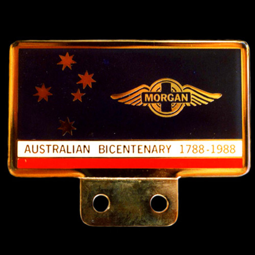 Morgan Australian Bicentenary 1788 1988 Car Badge