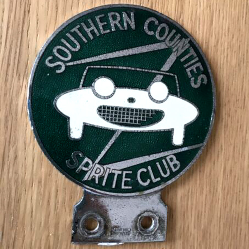 Southern Counties Sprite Club car badge