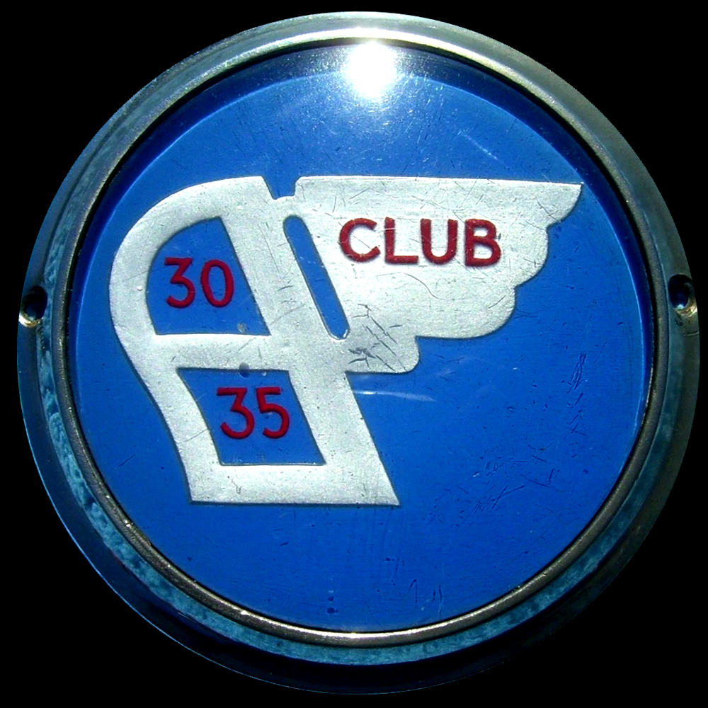 Austin 30-35 Club car badge