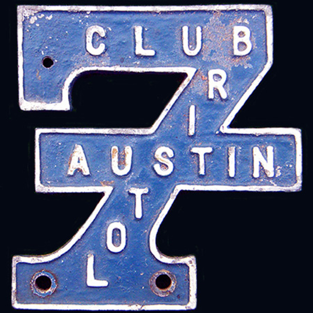 Bristol Austin 7 Club car badge