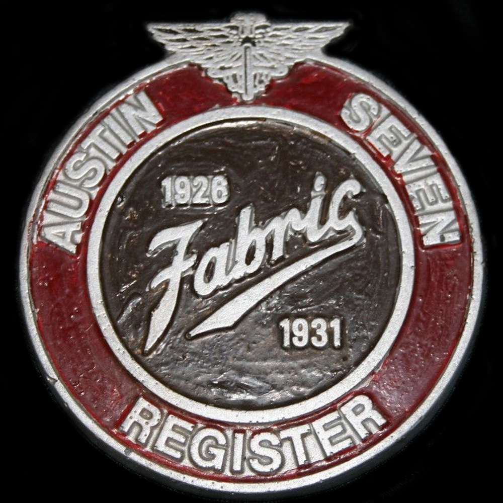 Austin Seven Register car badge