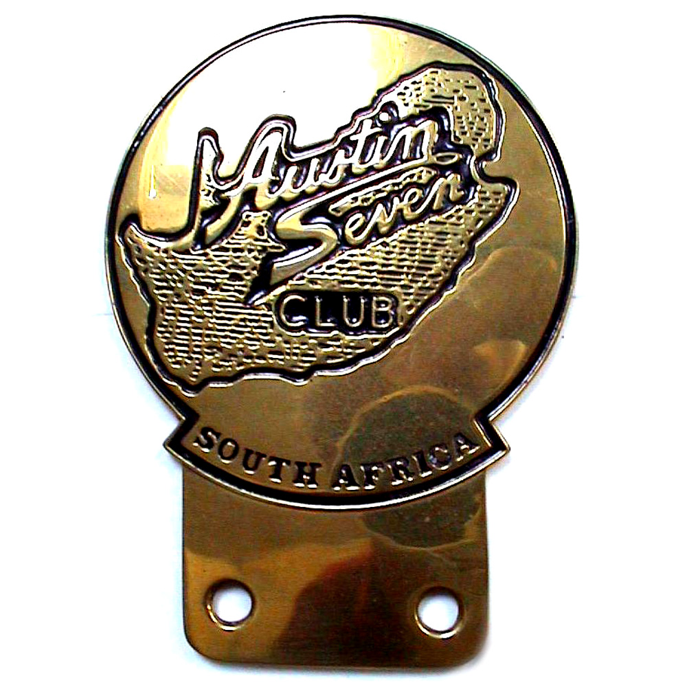 South Africa Austin Seven Club car badge