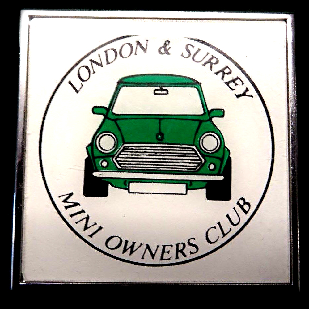 London & Surrey Mini Owners Club car badge