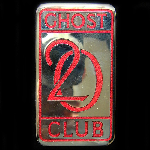 Rolls Royce 20 Ghost Club car badge