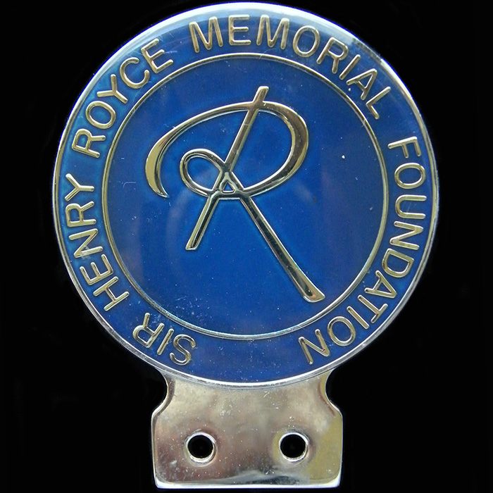  Sir Henry Royce Memorial Foundation  Car Badge