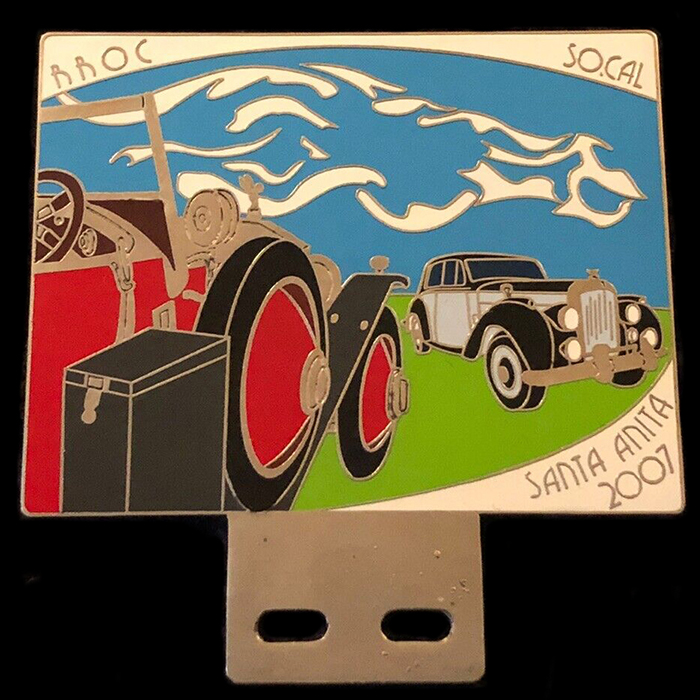 Rolls Royce Owners Club Santa Anita car badge