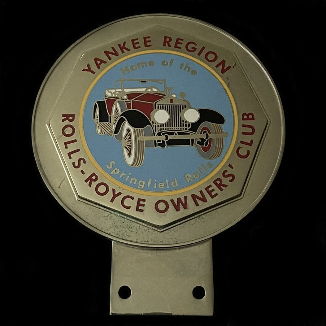 Rolls Royce Owners Club Yankee Region car badge
