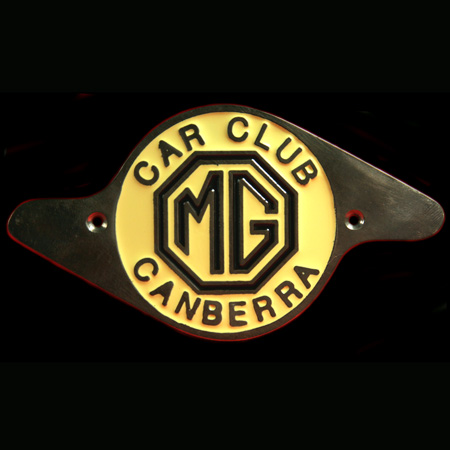 MG Car Club Canberra Car Badge