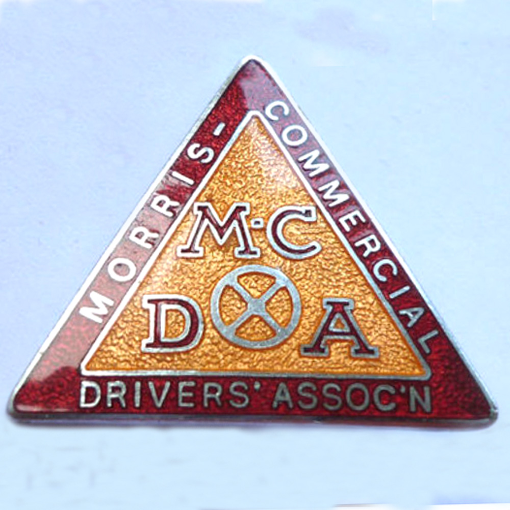Morris Commercial  Drivers Association car badge