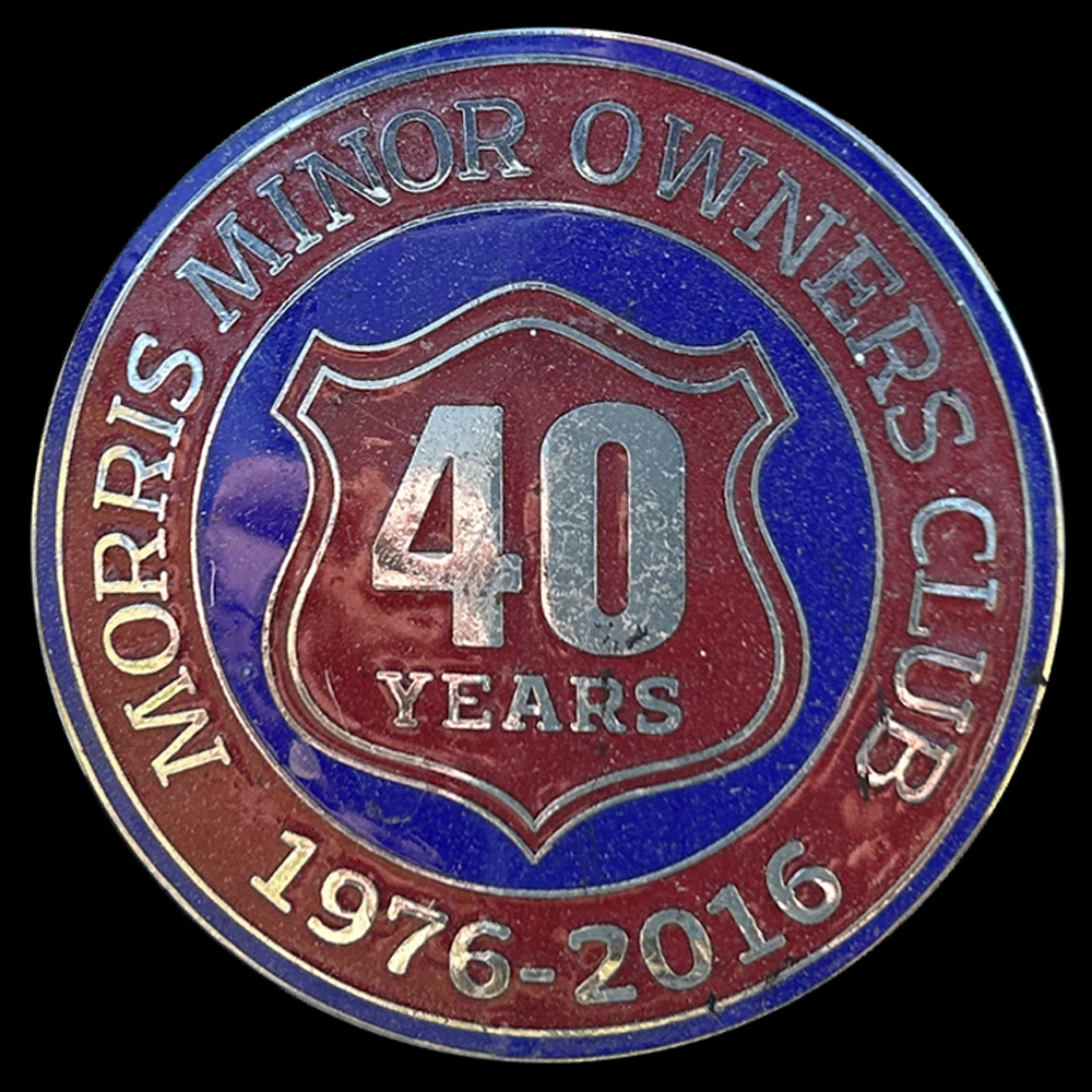 Morris Minor  Owners Club car badge