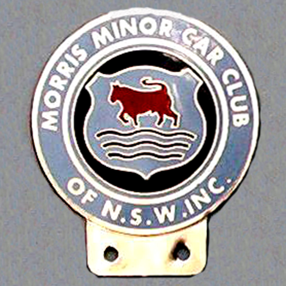 Morris Minor Club car badge