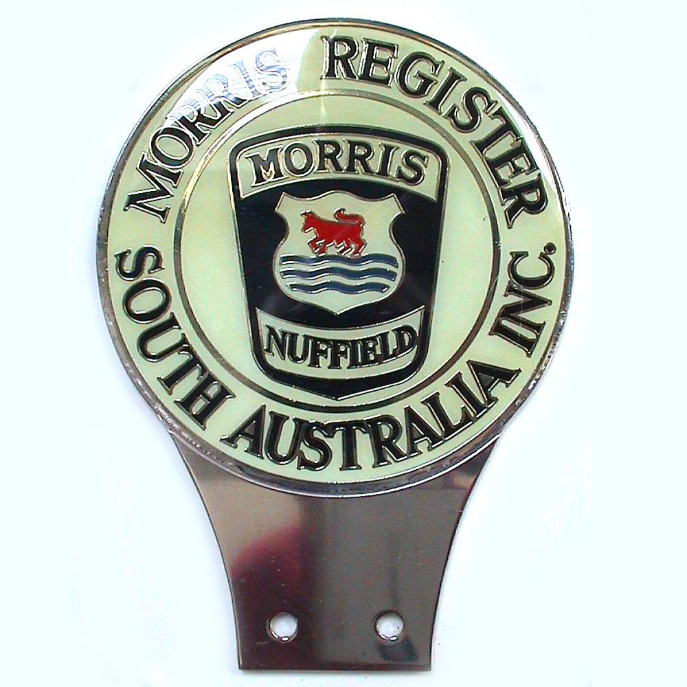 Morris Register of South Australia car badge