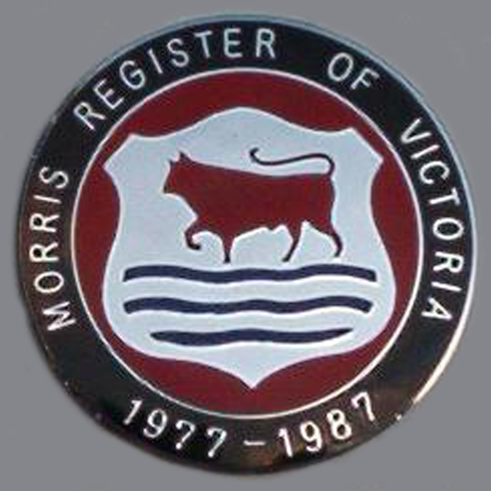 Morris Register of Victoria car badge