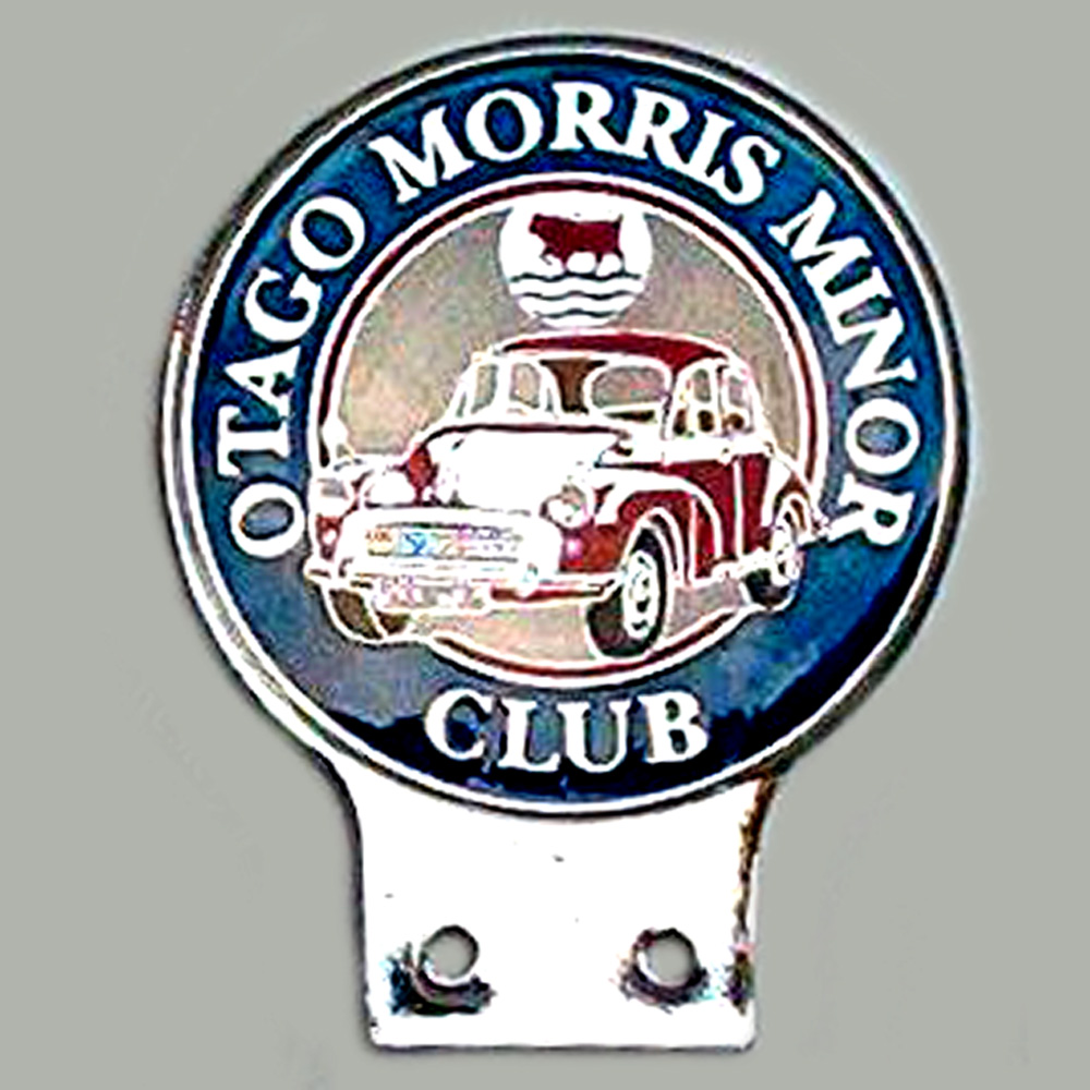 Otago Morris Minor Club car badge