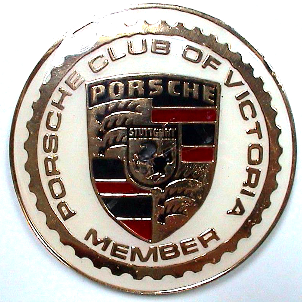 Porsche Club of Victoria   car badge