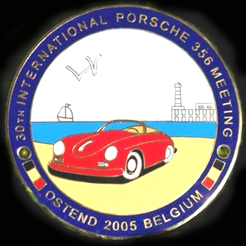 2005 International Porsche 356 car badge 