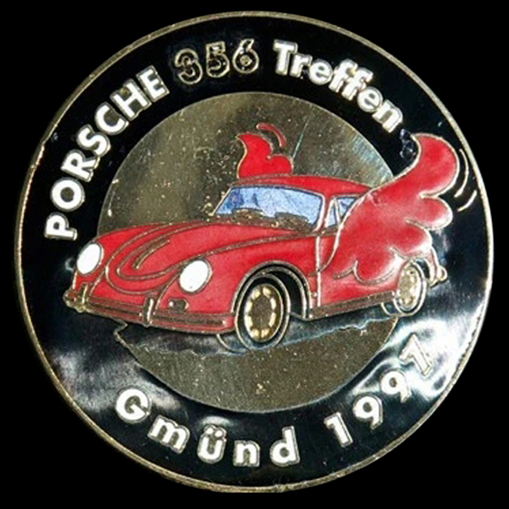 Porsche 356 Rally car badge