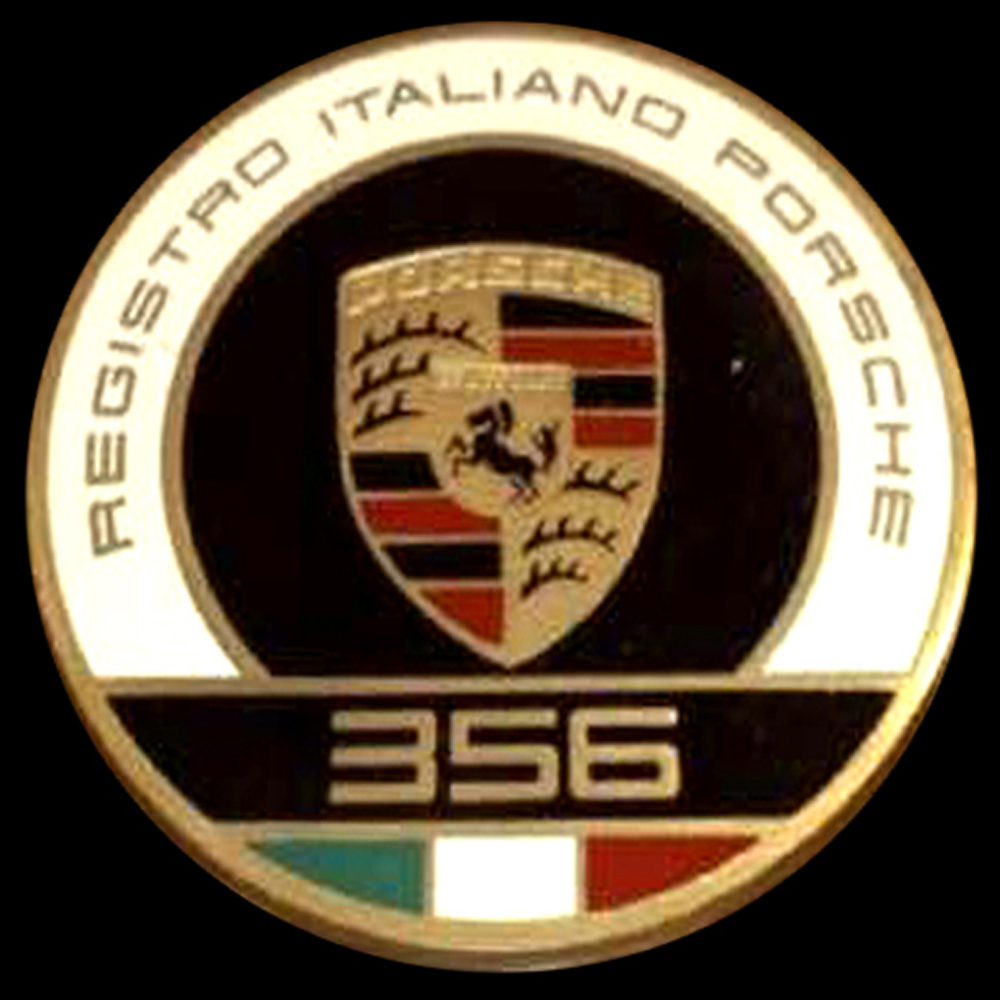 Porsche Italy Registration car badge