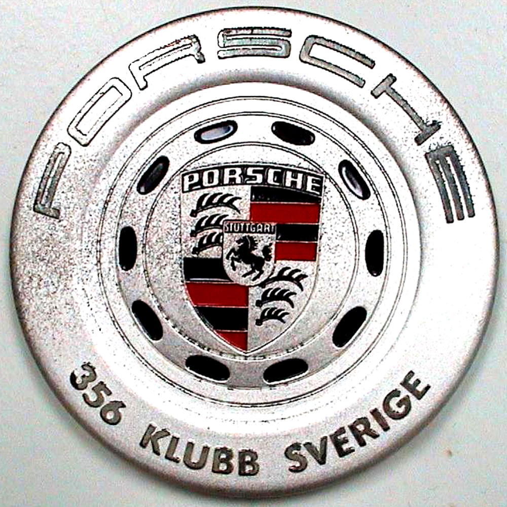 Porsche 356 Club of Sweden car badge