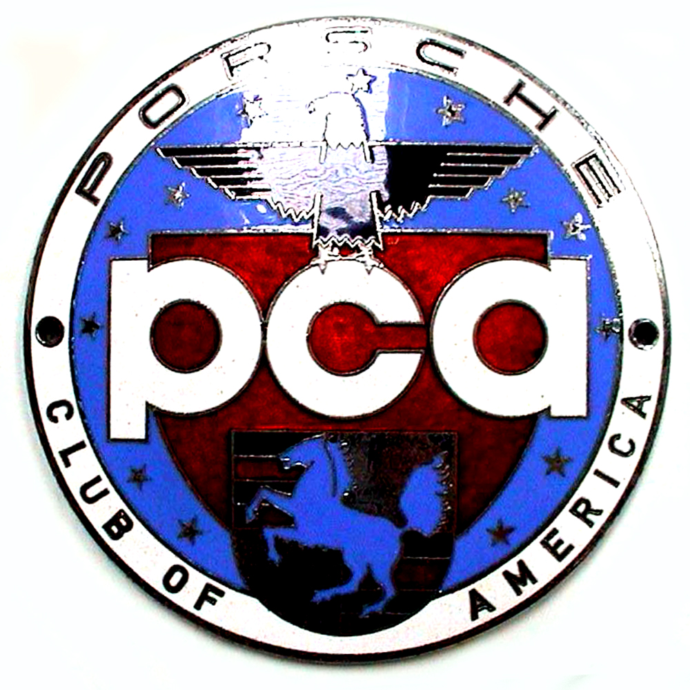 Porsche Club of America car badge